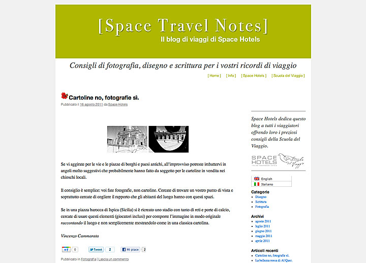 Blog Space Travel Notes