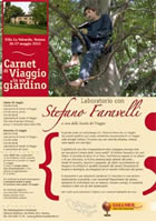 Il carnet in un giardino