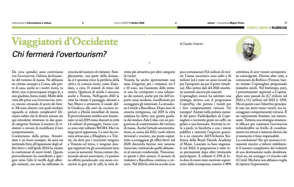 Chi fermerà l'overtourism?