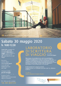 Locandina Laboratorio di scrittura di viaggio a Online 30 Maggio 2020
