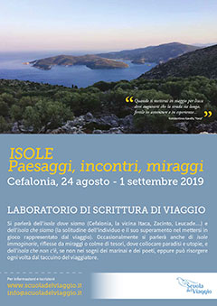 Locandina Laboratorio di scrittura a Cefalonia - Agosto 2019