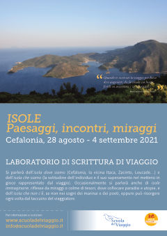 Locandina Laboratorio di scrittura a Cefalonia 2021