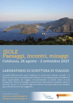 Locandina Laboratorio di scrittura a Cefalonia 2023