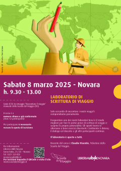 Laboratorio base di scrittura di viaggio - Sabato 8 marzo 2025