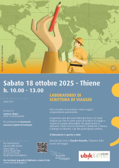 Laboratorio base di scrittura di viaggio a Thiene - Sabato 18 ottobre 2025