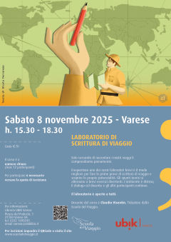 Laboratorio base di scrittura di viaggio a Varese - Sabato 8 novembre 2025