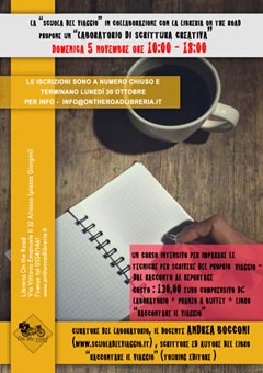 Locandina Laboratorio di scrittura di viaggio a Firenze