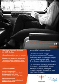 Laboratorio di scrittura di viaggio, Libreria Namastè aprile 2014