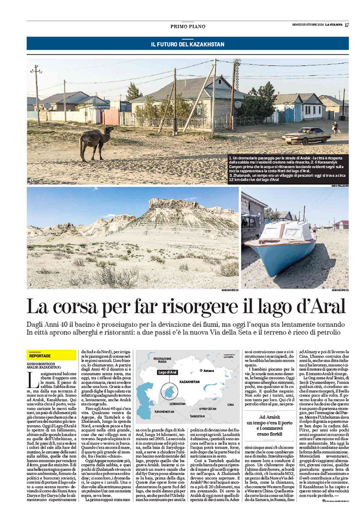 La corsa per far risorgere il lago d'Aral