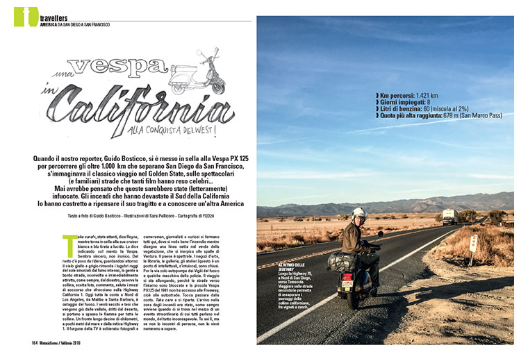 Una vespa in California alla conquista del west!