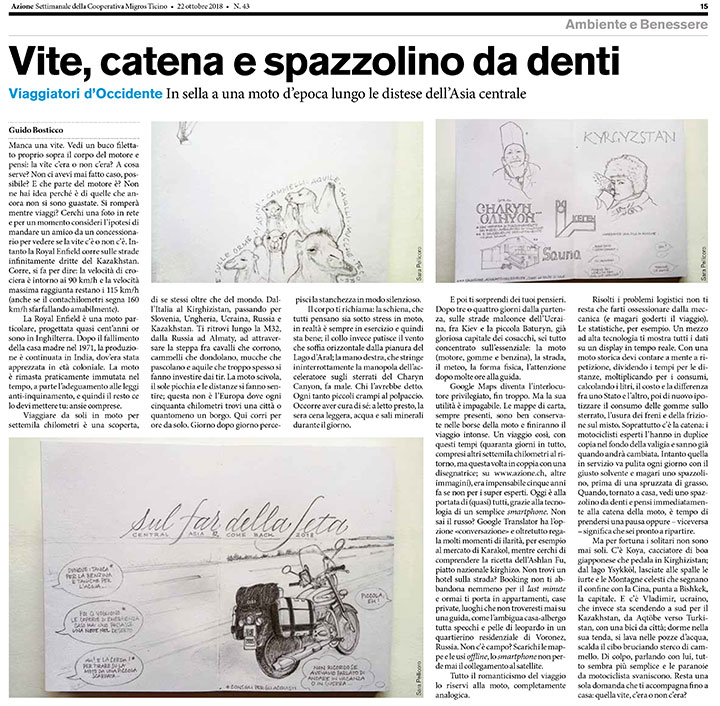 Vite, catena e spazzolino da denti